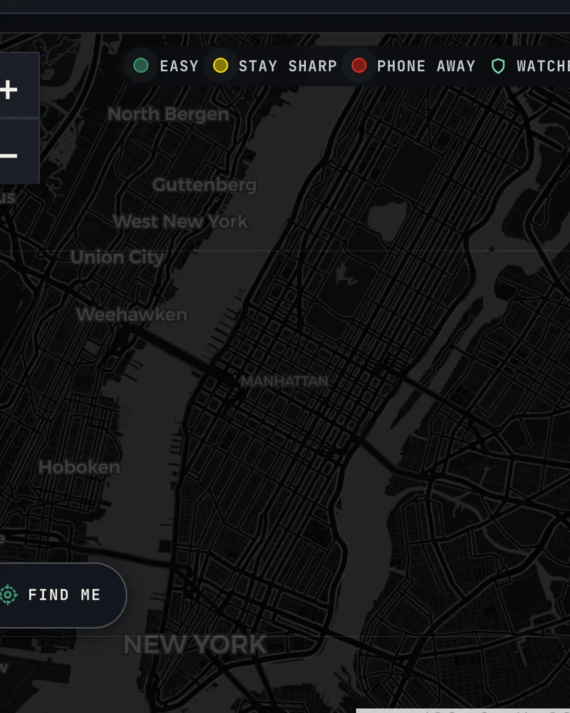 New York City map built for B.E Guardian